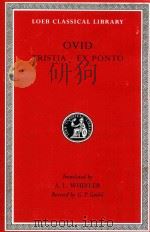 OVID TRISTIA EX PONTO 1996 PDF电子版封面 0674991675 ARTHUR LESLIE WHEELER
