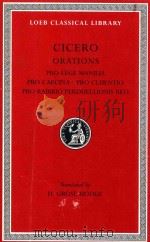 CICERO  PRO LEGE MANILIA PRO CAECINA·PROCLUENTIO PRO RABIRIO PERDUELLIONIS（1927 PDF版）