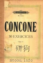 30 EXERCICES OPUS 11 SOPRAN PDF电子版封面 CONCONE