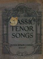 CLASSIC TENOR SONGS PDF电子版封面