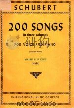 200 SONGS IN THREE VOLUMES FOR VOICE AND PIANO VOLUME 2 50 SONGS（ PDF版）