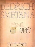 BEDRICH SMETANA PDF电子版封面 PISNE