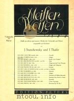 J.STUTSCHEWSKY UND I.THALER PDF电子版封面 MEIFTER WEIFEN