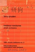 HARBOUR NOCTURNE SMALL ORCHESTRA（1981 PDF版）