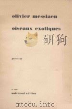 OISEAUX EXOTIQUES POUR PIANO SOLO ET PETIT ORCHESTRE（ PDF版）