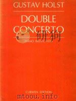 DOUBLE CONCERTO FOR TWO VIOLINS AND ORCHESTRA BY PDF电子版封面 GUSTAV HOLST