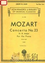 CONCERTO NO.23 IN A MAJOR FOR THE PIANO（1940 PDF版）