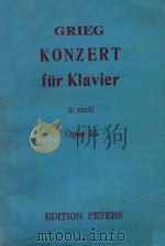 KONZERT FUE KLAVIER A MOLL OPUS 16（ PDF版）