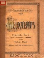 VIEUXTEMPS CONCERTO NO.2 (FIS MOLL-FA DIESE MINEUR-F SHARP MINOR) OP.19. VIOLON & PIANO.（ PDF版）