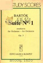 SUITE NO 1 ZENEKARRA FUR ORCHESTER-FOR ORCHESTRA OP.3（ PDF版）