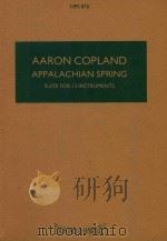 APPALACHIAN SPRING (BALLET FOR MARTHA) SUITE PDF电子版封面 AARON COPLAND