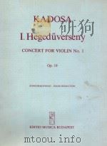 CONCERT FOR VIOLIN NO.1 OP.19（1972 PDF版）