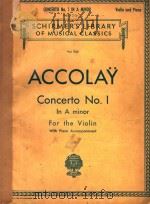 CONCERTO NO.1 LN A MINOR（ PDF版）
