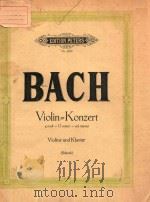 VIOLIN=KONZERT G MOLL-GMINOR-SOL MINEUR VIOLINE UND KLAVIER (SCHRECK)（ PDF版）