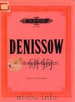 EDISON DENISSOV CONCERTO FOR VIOLONCELLO AND ORCHESTRA PDF电子版封面 KONZERT