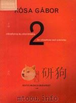 VIBRAFONRA ES XILORIMBARA FOR VIBRAPHONE AND XYLORIMBA 2 PDF电子版封面 KOSA GABOR