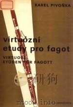 VIRTUOZNI ETUDY PRO FAGOT VIRTUOSE ETUDEN FUR FAGOTT PDF电子版封面 KAREL PIVONKA