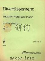 FOR ENGLISH HORN AND PLANO BY EUGENE BOZZA OPUS 39 PDF电子版封面