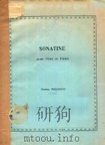 SONATINE POUR FLUTE ET PIANO 1922 PDF电子版封面
