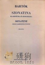 SZONATINA SONATINE PDF电子版封面 BARTPL BELA