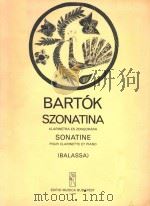 SZONATINA SONATINE SUR DES THEMES PAYSANS DE TRANSYLVANIE（ PDF版）