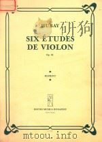 SIX ETUDES DE VIOLON OP.63 PDF电子版封面 HUBAY