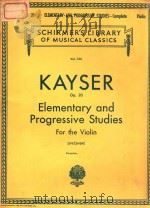 THIRTY-SIX ELEMENTARY AND PROGRESSIVE STUDIES FOR THE VIOLIN OP.20（ PDF版）