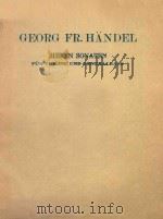 GEORG FR.HANDEL SIEBEN SONATEN FUR VIOLINE UND GENERALBASS（ PDF版）