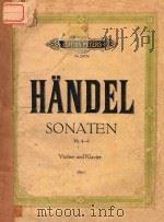 SONATEN FUR VIOLINE UND PIANOFODE（ PDF版）