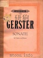 OTTMAR GERSTER SONATE FUR VIOLINE UND KLAVIER（ PDF版）