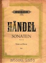 SONATEN NR.1-3 VIOLIEN UND KLAVIER（ PDF版）