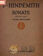 SONATE VIOLINE UND KLAVIER OPUS 11 NO.2(IN D) PDF电子版封面 PAUL HINDEMITH