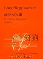 SONATA Ⅲ G-MOLL FUR VIOLINE UND BASSO CONTINUO（ PDF版）