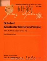 SONATEN FUR KLAVIER UND VIOLINE SONATAS FOR PIANO AND VIOLIN（1973 PDF版）