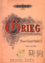 PEER GYNT-SUITE Ⅰ VIOLINE UND PIANO OPUS 48（ PDF版）