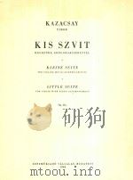 KLEINE SUITE FUR VIOLINE MIT KLAVIER BEGLEITUNG LITTLE SUITE FOR VIOLIN WITH PIANO ACCOMPANIMENT OP.     PDF电子版封面     