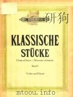 KLASSISCHE STUCKE CLASSICAL PIECES-MORCEAUX CLASSIQUES BANDⅠ（ PDF版）