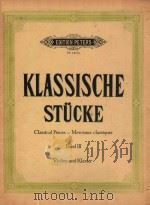 KLASSISCHE STUCKE CLASSICAL PIECES-MORCEAUX CLASSIQUES BAND Ⅲ（ PDF版）