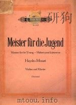 MASTERS FOR THE YOUNG-MAITRES POUR JEUNESSE VIOLINW UND KLAVIER PDF电子版封面 HAYDN