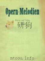OPERN-MEIODIEN KLAVIER UND VIOLINE PDF电子版封面 HERMANN