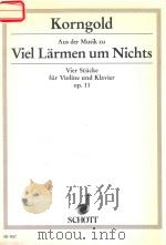 VIER STUCKE FUR VIOLINE UND KLAVIER OP.11（ PDF版）