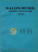 SALON-MUSIK VIOLINE UND KLAVIER（ PDF版）