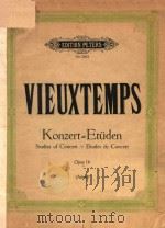 FOR VIOLINE OPUS 16 PDF电子版封面 VIEUXTEMPS