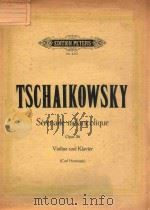 OPUS 26 FOR VIOLINE UND ORCHESTER PDF电子版封面 P.TSCHAIKOWSKY