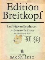 SECBS DEUTSCBE TANZE FUR VIOLINE UND KLAVIER（ PDF版）