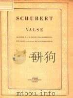 VALSE FUR VIOLINE (I.UND III.LAGE) MIE KLAVIERBEGLEITUNG PDF电子版封面 SCHUBERT