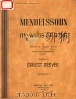 MENDELSSOHN ON WINGS OF SONG（4 PDF版）