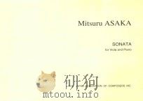 SONATA for Viola and Piano PDF电子版封面 Mitsuru ASAKA