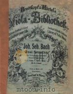 Drei Sonaten fur viola da gamba . mit Klavierbegleitung PDF电子版封面 Joh.Seb. Bach