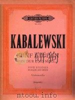 FUNF  ETUDEN  IN DUR UND MOLL  FIVE STUDIES  IN MAJOR AND MINOR   FUR - FOR  VIOLONCELLO（ PDF版）